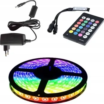 LED osvětlení SADA PÁSEK 150 LED RGB IP20 2,5 m OVLADAČ + NAPÁJENÍ