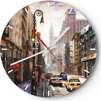 Hodiny Nástěnné hodiny do kuchyně 30x30 Jork Skleněné hodiny do obýváku Tiché