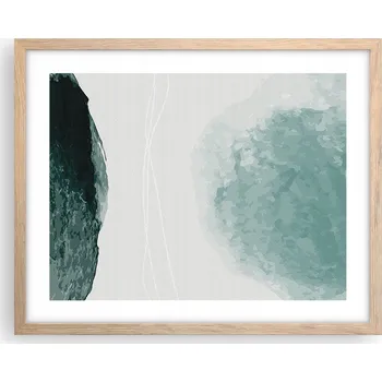 Obraz Obraz plakát na zeď v rámu světlý dub 50x40 moderní foto do obýváku