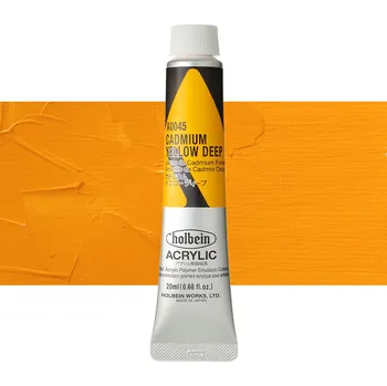 Vodová barva Akrylová barva Holbein Heavy Body - Cadmium Yellow Deep Balení: 20 ml