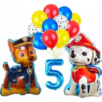 Balónek BALÓNKY SADA k 5. narozeninám Paw Tlapková patrola