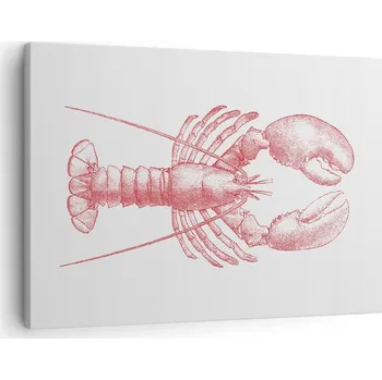 Obraz Obraz na plátně do obýváku, ložnice 70x50 humr foto obrazy na zeď