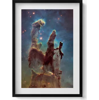 Obraz Nástěnný obraz v černém rámu do obýváku, kuchyně - Fotografie NASA vesmír 50x70 cm