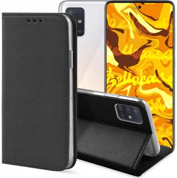 Pouzdro na mobilní telefon Pouzdro s klopou Hello Case pro Samsung Galaxy A51, černé
