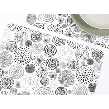 prostírání Dreamy Linens Prostírání teflonové, Vyšívané kroužky Dreamy Linens