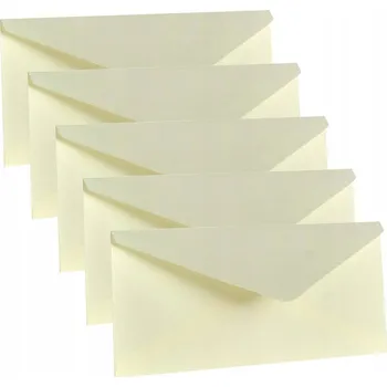 Obálka OBÁLKA DL krémová 11x22 Rzeczy z papieru - 5 ks