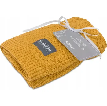 Dětská deka Bellochi Dětská bambusová deka hořčicová 100x80 cm zavinovačka pro miminko