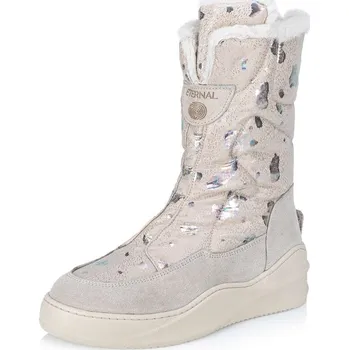 Dámské kozačky Dámská Dámské kozačky IBERIUS 332-W18-122 béžová W3 332-W18-122 CREAM S. HOL. H/W3 37