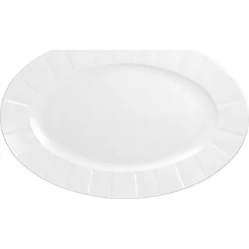Talíř Oválný servírovací talíř 33 cm Oktawa bílá 0001