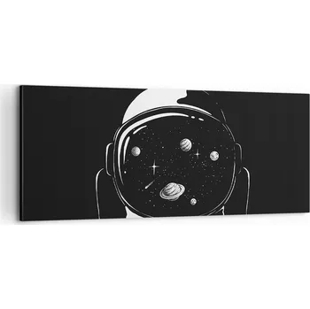 Obraz Foto obraz na plátně 100x40 astronaut obývací pokoj ložnice na zeď velký
