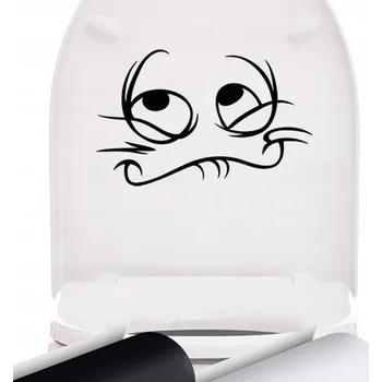 Obraz Vtipná samolepka na WC prkénko