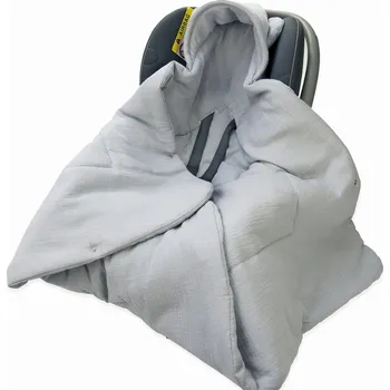 Zavinovačka ZAVINOVAČKA DO AUTOSEDAČKY/NOSÍTKA MUŠELÍNOVÁ S KAPUCÍ, DEKA Kerstin