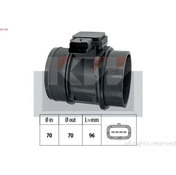 Čidlo automobilu Snímač množství protékajícího vzduchu KW 491 302