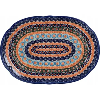 Keramická oválná mísa Ceramika Bolesławiec