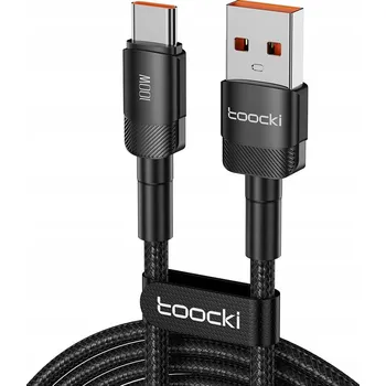 Datový kabel Kabel Toocki USB - USB 3.1 typ C, 3 m, černý