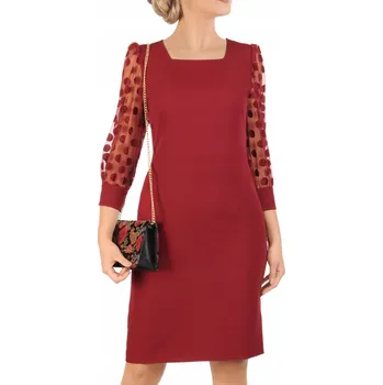 Dámské šaty Carla Moreno koktejlové šaty klasického střihu midi velikost 40