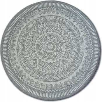 Koberec KOBEREC PROPLÉTANÝ provázkový kulatý 120 cm VITRÁŽ šedý #B592