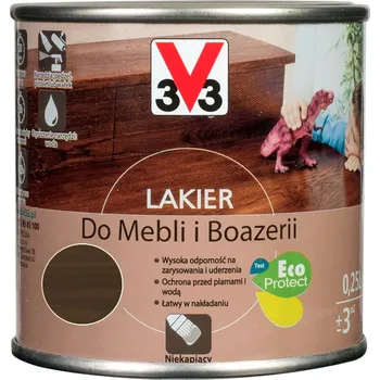 barva a nátěr na dřevo V33 Lak na nábytek a obložení Tek Mat 0,25L