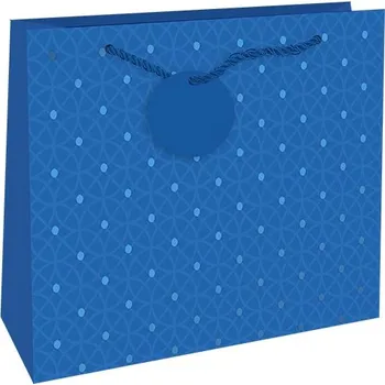 Dárková taška reliéfní střední Modrá