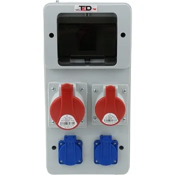 Elektrická zásuvka STAVEBNÍ ROZVADĚČ 400V 32A/5P + 400V 16A/5P + 2 X 230V 16A 6M