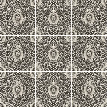 Fototapeta Samolepka na obklady do kuchyně a koupelny, elegantní černobílý vzor, 20x20 cm