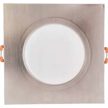 Stropní svítidlo zapuštěné Greenlux 8 W s integrovaným LED zdrojem, stříbrné