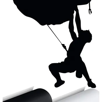 Samolepicí dekorace na vozidlo SAMOLEPKA na auto HOROLEZECTVÍ CLIMBING SKÁLA 14x15 cm