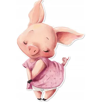 Obraz Měkké samolepky na zeď pro děti PRASÁTKO 44x65 cm