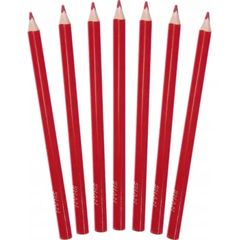 Pastelka Pastelky trojhranné silné Shan Červené 12 ks