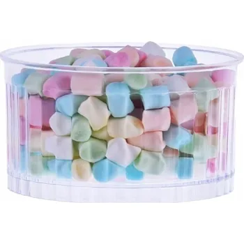 Jednorázové nádobí Plastové pohárky na dezerty Striped cup 120ml/25 Ks pohár