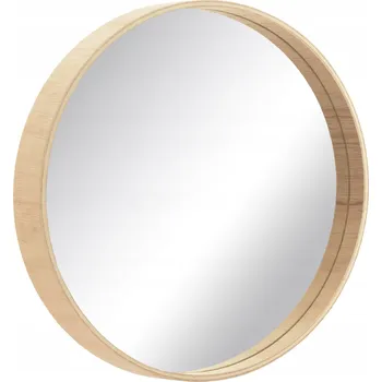 Zrcadlo Zrcadlo BD art nástěnné kulaté rám dřevo 700 x 700 mm