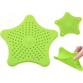 Cedník a síto Silikonové sítko do dřezu 150 mm zelené