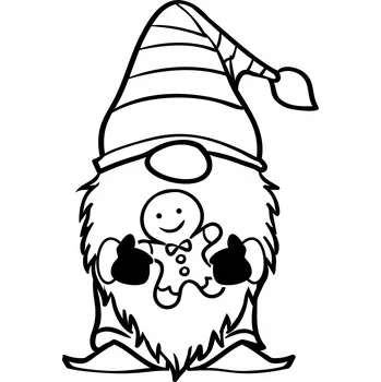 Obraz Samolepka na stěnu VÁNOČNÍ SKŘÍTEK GNÓM 33x50 cm