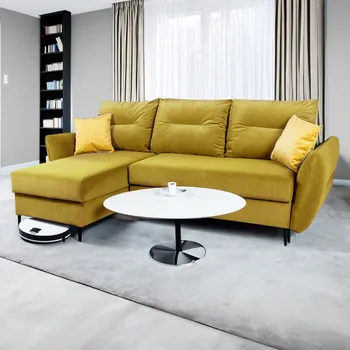 Obývací pokoj Sedací souprava AURA | 153x248 cm | rozkládací + úložný prostor | VÝBĚR TKANIN