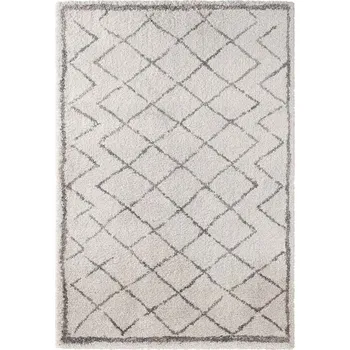 Koberec Koberec krémový boho shaggy silný plyšový 80x150 cm