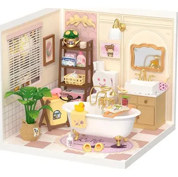 ostatní stavebnice RoboTime Miniatura domečku Dívčí koupelna
