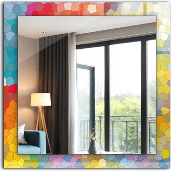 Zrcadlo Zrcadlo Coloray nástěnné čtverec 600 x 600 mm