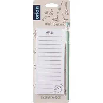 Dekorativní magnet Blok s magnetem a tužkou na lednici