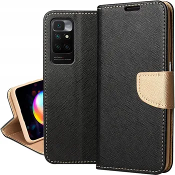 Pouzdro na mobilní telefon Flipové pouzdro Fancy Book pro Xiaomi Redmi 10 černé
