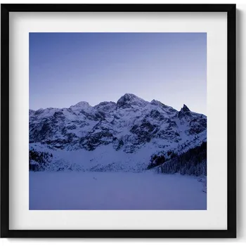 Obraz Závěsný obraz na zeď dekorace do domu Krajina zasněžených hor 50x50 cm