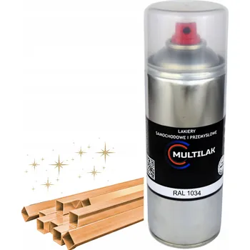 Barva ve spreji Lak barva ve spreji na hliník RAL 1034 Lesklý