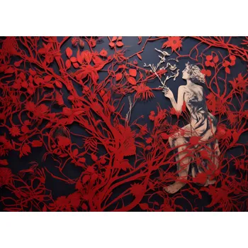 Plakát Plakát Tajemná zahrada - Žena, bez rámu, 42 x 29,7 cm