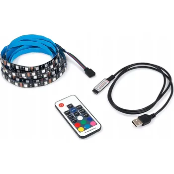 LED osvětlení LED pásek RGB 5V IP20 DÁLKOVÝ OVLADAČ USB OSVĚTLENÍ TV 3M