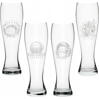 Sklenice Sklenice na pivo HEFF 500ml s dekorem (4ks)