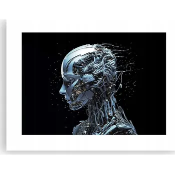 Obraz Obraz plakát do obýváku, ložnice 40x30 ai robot foto na zeď bez rámu