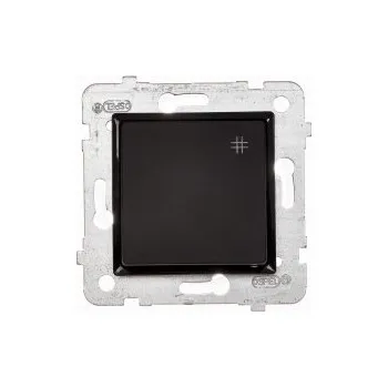 vypínač Křížový vypínač pod omítku Polmark černý ŁP-4Q/M.CZ