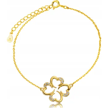 Náramek Zlatý náramek 925 se Jetel pro Čtyřlístek