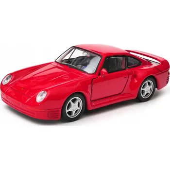 autíčko WELLY PORSCHE 959 ČERVENÝ 1:34 NOVÝ KOVOVÝ MODEL 43737