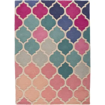 Koberec Flair Rugs Ručně všívaný kusový koberec Illusion Rosella Pink/Blue Rozměry koberců: 160x230