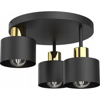 Luminex 9855 stropní svítidlo Parkla stropní svítidlo kovové černo/zlaté 3xE27